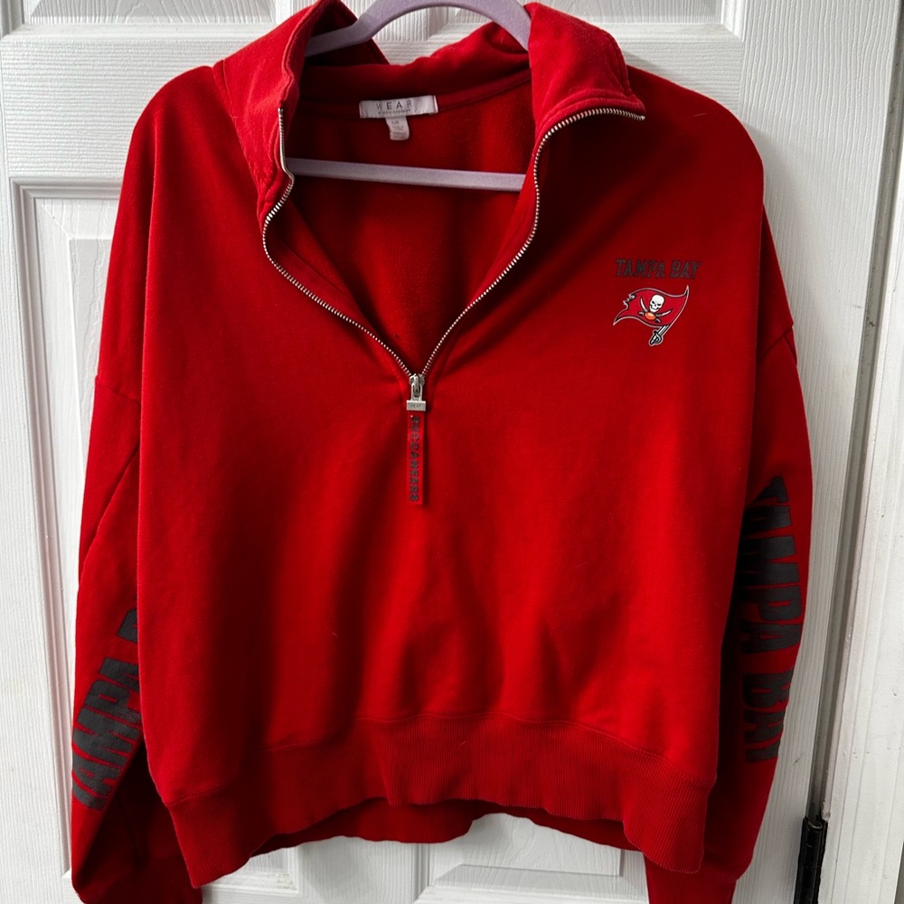 Tampa bay Bucs half zip jacket